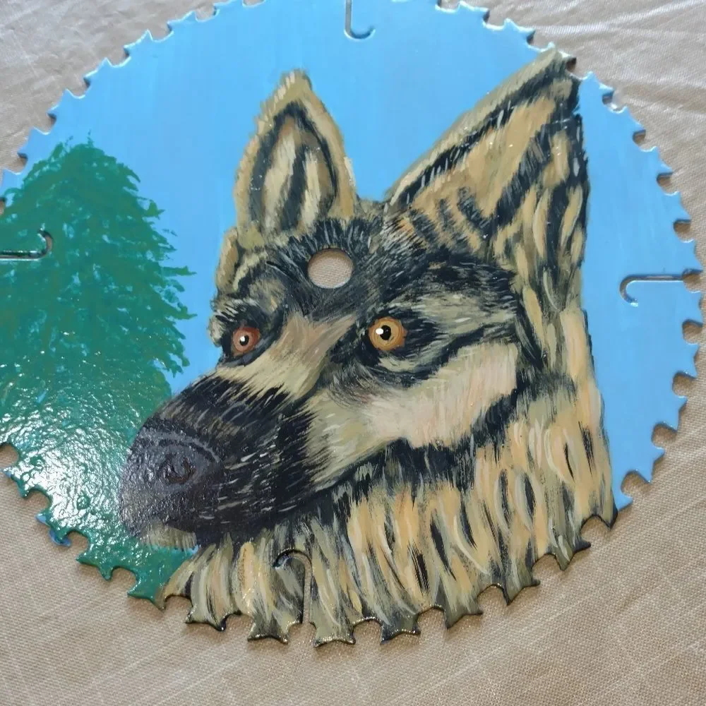 Hand Crafted German Shepherd Dog Painting On 10